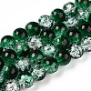 Baking Paint Crackle Glass Beads Strands X-CCG-S001-10mm-19-2