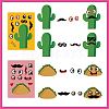 48 Sheets 8 Styles Cinco de Mayo Paper Make a Face Stickers DIY-WH0467-006-3
