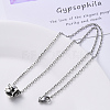 304 Stainless Steel Cable Chain Necklace NJEW-S420-008A-P-5