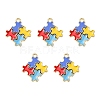 Alloy Enamel Pendants ENAM-YW0002-39B-1