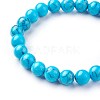 Synthetic Turquoise Beads Stretch Bracelets BJEW-F380-01-B03-2