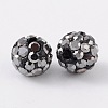 Grade A Rhinestone Pave Disco Ball Beads RB-Q100-2-1