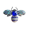 Alloy Rhinestone Brooch for Backpack Clothes PW-WG87504-02-3