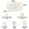 56Pcs 5 Styles Natural Capiz Shell Pendants SHEL-FS0001-08-4