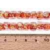 Handmade Foil Glass Beads Strands FOIL-Q002-04I-4