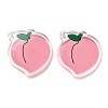 Opaque Printed Acrylic Pendants OACR-I020-06A-1