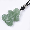 Natural Green Aventurine Pendant Necklaces G-T113-06A-B-3