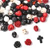100Pcs 13 Styles Halloween Synthetic Turquoise and Synthetic Coral Beads Set G-FS0005-92-2