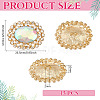 15Pcs 1-Hole Zinc Alloy Shank Buttons BUTT-MA0001-13C-2