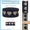 5 Yards Flat Polyester Jacquard Elastic Band EC-PH0001-31B-2