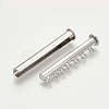 Brass Magnetic Slide Lock Clasps KK-Q740-03P-2