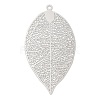 Non-Tarnish 304 Stainless Steel Filigree Pendants STAS-K257-01P-2