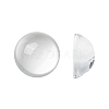 Transparent Half Round Glass Cabochons GGLA-R027-30mm-1