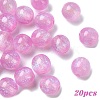 20Pcs Round Imitation Cat Eye Resin Beads RESI-YW0004-43C-1