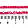 Baking Electroplate Glass Beads Strands X-DGLA-A039-J4mm-B21-4