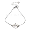 Tarnish Resistant 201 Stainless Steel Link Bracelets with Cable Chains LS-BJEW-P297-01P-C-1