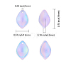 100Pcs Glass Charms GLAA-CJ0001-50-2