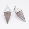 Cone Pendulum Gemstone Pendants G-N0057-20-2