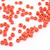 Frosted Opaque 12/0 Glass Seed Beads SEED-R029-2mm-A05-1