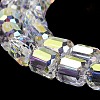 Electroplate Glass Beads Strands EGLA-D030-19Q-3