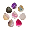 Natural Agate Pendants G-E526-01-M-1
