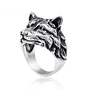 Wolf Zinc Alloy Finger Rings for Men PW-WG8046D-03-4