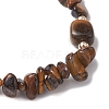 Natural Mixed Stone Chip & Cuboid Beaded Stretch Bracelets for Women BJEW-JB10808-5