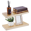 Rectangle Wood Wall Storage Rack AJEW-WH0794-25-1