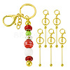 Spritewelry 5Pcs Alloy and Brass Bar Beadable Keychain for Jewelry Making DIY Crafts DIY-SW0001-16B-1