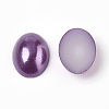 ABS Plastic Imitation Pearl Cabochons SACR-R755-8x6mm-Z47-1