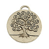 Tibetan Style Alloy Enamel Pendants Setting TIBEP-3395-AS-RS-1
