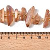 Electroplate Natural Quartz Crystal Beads Strands G-F800-B09-4