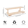 2-Tier Wooden Jewelry Organizer Display Risers ODIS-WH0058-18B-2