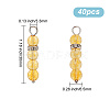 40Pcs Natural Citrine Pendants G-FG0001-09-2