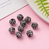 Pave Disco Ball Beads RB-A140-8mm-5-6