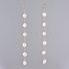 Natural Cultured Freshwater Pearl Dangle Earrings Sets EJEW-JE03827-3