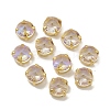 Flat Round Moonlight Effect Sew on Rhinestone GLAA-B010-04B-01-1