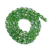 Transparent Electroplate Glass Beads Strands EGLA-N013-T8mm-B14-2