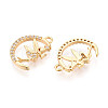 Brass Micro Pave Cubic Zirconia Pendants KK-N263-113G-2