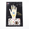 Mixed Shapes Removable Fake Hand Art Temporary Tattoos Paper Stickers AJEW-L044-08-2