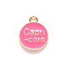 Alloy Enamel Pendants X-ENAM-S124-01B-03E-3
