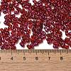 Spray Painted Glass Seed Beads SEED-F005-06A-04-4