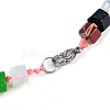 Natural & Synthetic Mixed Stone Hexagon Prism Graduated Beaded Necklaces for Women Men NJEW-K388-03F-3