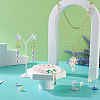  Jewelry 550Pcs 11 Colors Spray Paint ABS Plastic Imitation Pearl Beads MACR-PJ0001-06-8