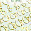 DICOSMETIC 30Pcs 3 Styles  Easter Theme Alloy Open Back Bezel Pendants FIND-DC0001-90-4