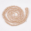 Electroplate Glass Beads Strands X-EGLA-S171-04B-01-2