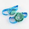 Elastic Baby Cloth Flowers Foot Bands OHAR-R106-M-2