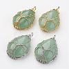 Natural Gemstone Pendants G-G949-M-2