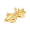 Brass Micro Pave Cubic Zirconia Pendants KK-R217-01G-03-2