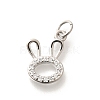 Brass Micro Pave Clear Cubic Zirconia Pendants KK-L225-033P-1